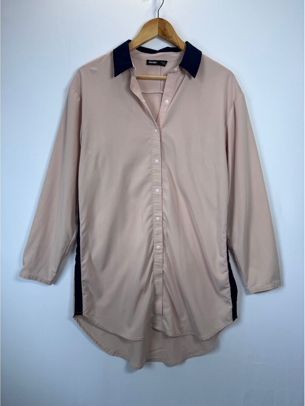 Under Armour Sportswear+ Shirt Dress Women’s S Peach Navy Snap Button Tunic